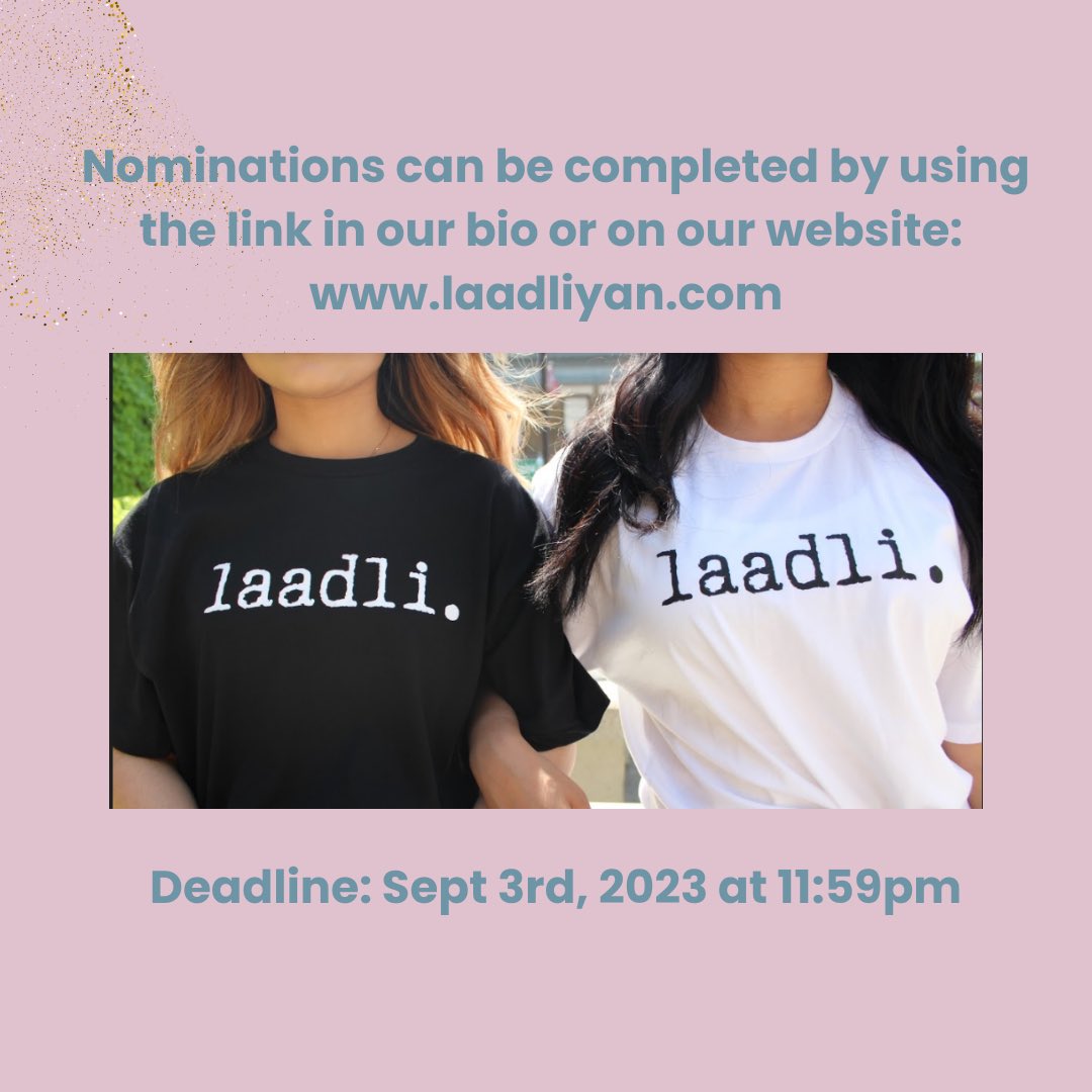 laadliyan's tweet photo. Laadliyan in Leadership Award Nominations Now Open🌟 https://t.co/s5D0p4zl5g