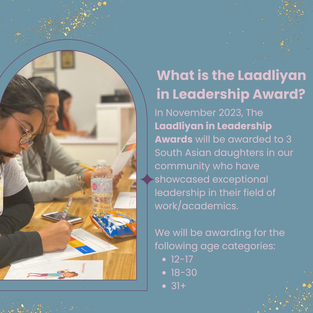 laadliyan's tweet photo. Laadliyan in Leadership Award Nominations Now Open🌟 https://t.co/s5D0p4zl5g