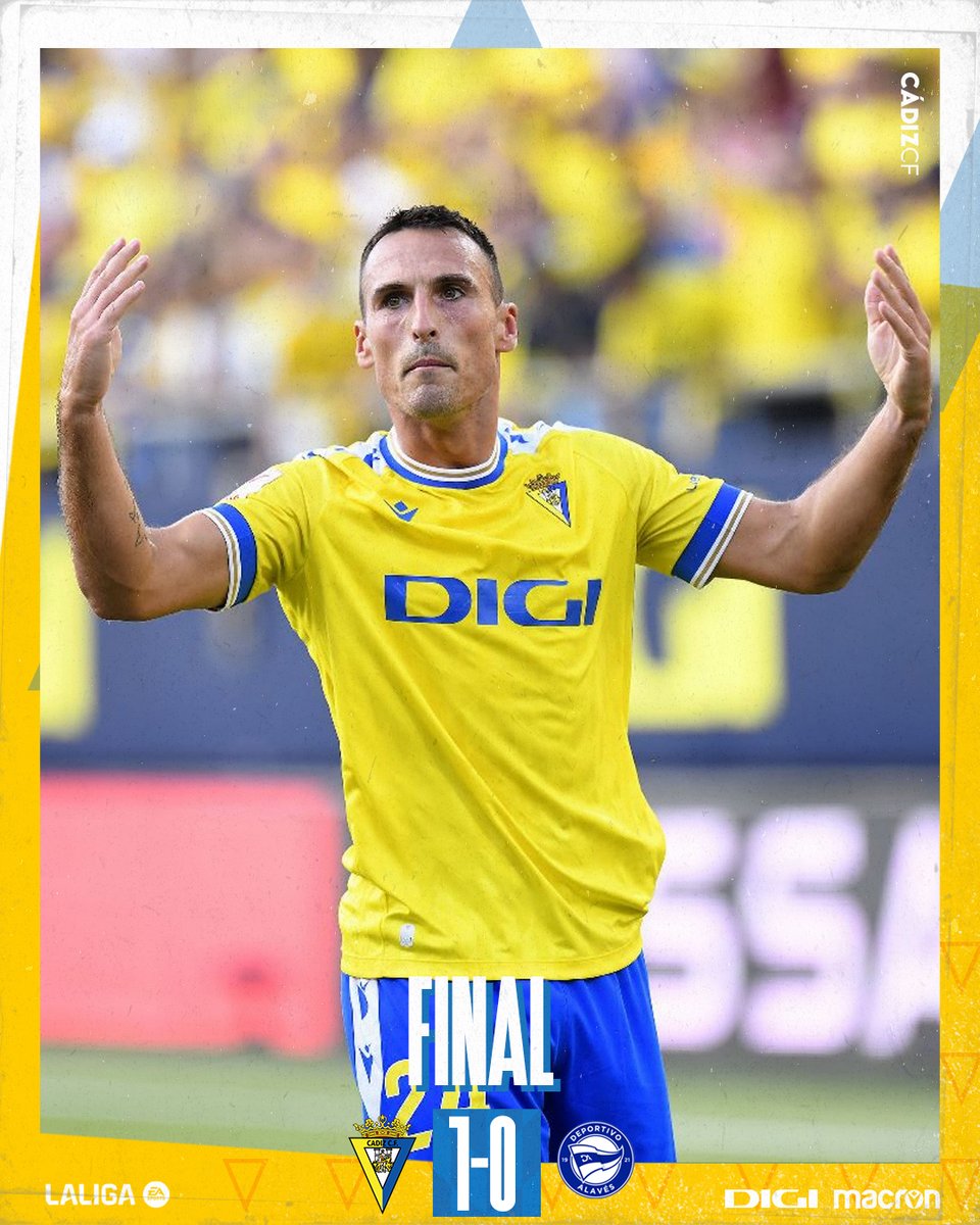 Cadiz_CF's tweet photo. 💛🔵 #CádizAlavés #LALIGAEASPORTS

1-0 | ¡¡¡FINAAAAAAAAAAAAAAAAAAAAAAAAAAAAAAAAAAAAAAAAAAALLLL!!! 

¡¡¡VAAAAMOS CADIIIIIIIIIIII!!! https://t.co/M4eLO07PE0