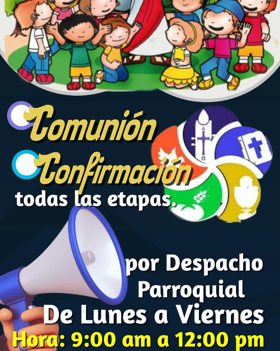 Están abiertas las inscripciones de Catequesis de Comunión y Confirmación de niños y adultos.

Horario: de lunes a viernes de 9:00 am  a 12:00 pm, por despacho Parroquial.

#DiocesisDeSanFelipe #InmaculadaConcepción #OremosPorLosSacerdotes #OremosPorVenezuela