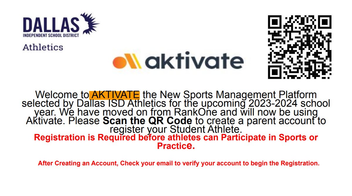 ⚾⚽Attention parents of athletes!

Atención padres de deportistas!🏀🏈