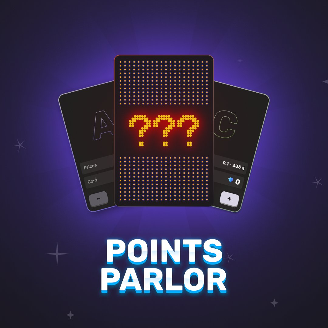 DeGodsNFT's tweet image. The doors to Points Parlor are now open.

Here&apos;s how it works:
1.  Stake your DeGods to earn Points
2.  Use your Points to open Packs
3.  Every Pack contains a Prize

Only Season III DeGods can enter for now.