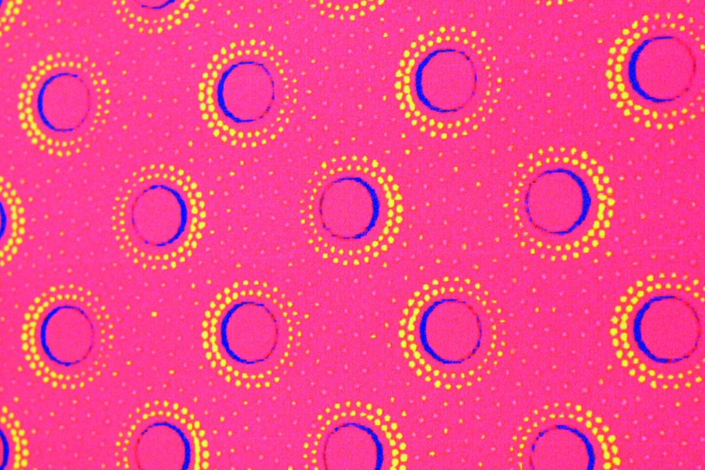 This artwork is inspired by Moretlo ‘Moleli's seshoeshoe (shweshwe), a dress worn by (Ba)Sotho women. A historic product of colonialism, seshoeshoe was reclaimed as a symbol of cultural pride and homage to the founder of the Basotho Nation, King Moshoeshoe I. <a href="/atelier/">Ken</a>