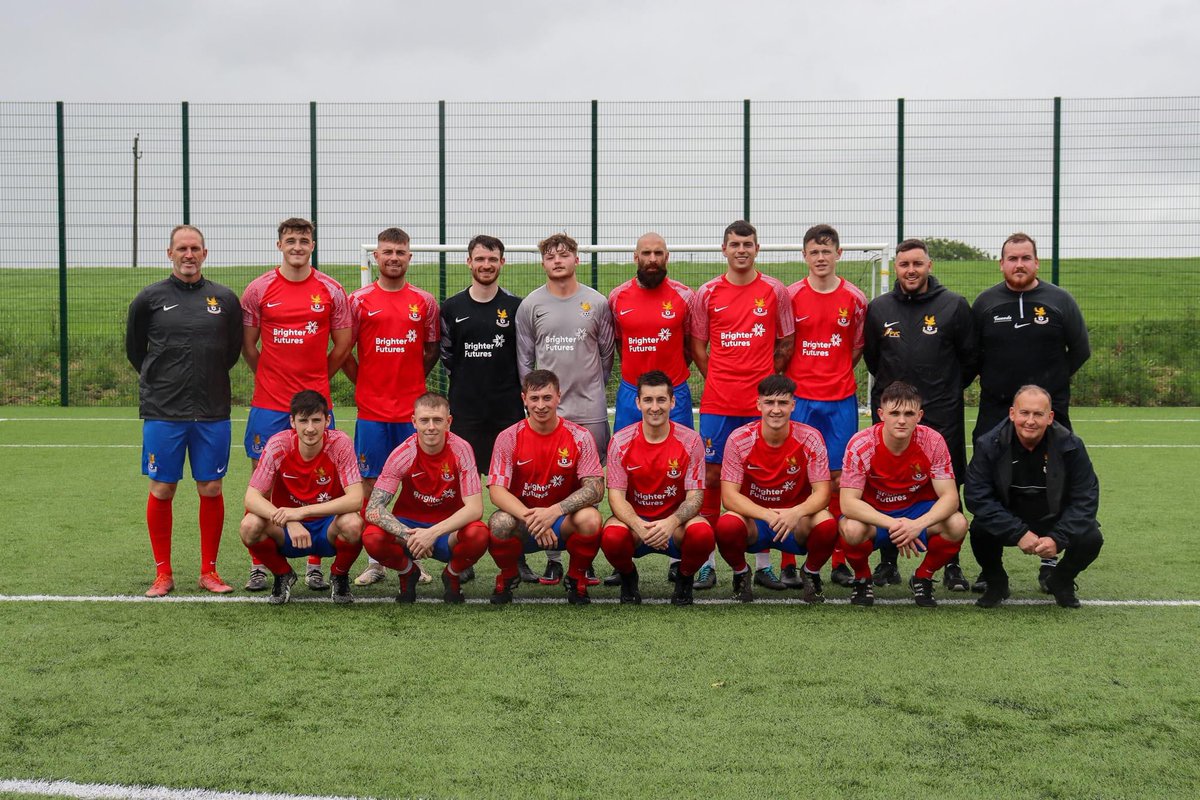 Saturday saw us wear our new home kit for the first time. Big Thanks to @kennybpb for the generous sponsorship of this, the club are delighted to represent the Brighter Futures Charity ❤️💙❤️