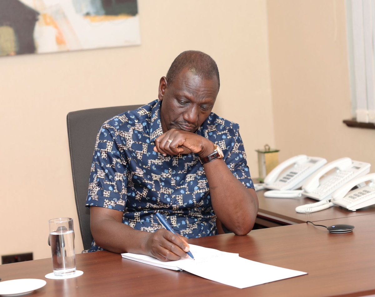 OleItumbi's tweet photo. President @WilliamsRuto is currently chairing a Climate Change Zoom Meeting to plan for the upcoming Africa Climate Change Summit.

He is chairing from the Eldoret State Lodge. https://t.co/U8887Qjvte