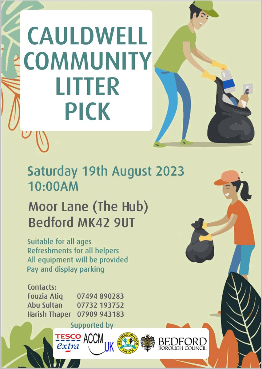 LabourCW's tweet photo. The next Cauldwell community litter pick will take place on Saturday, 19th August. Further details can be found on the flyer. https://t.co/HTv4a3w5LJ