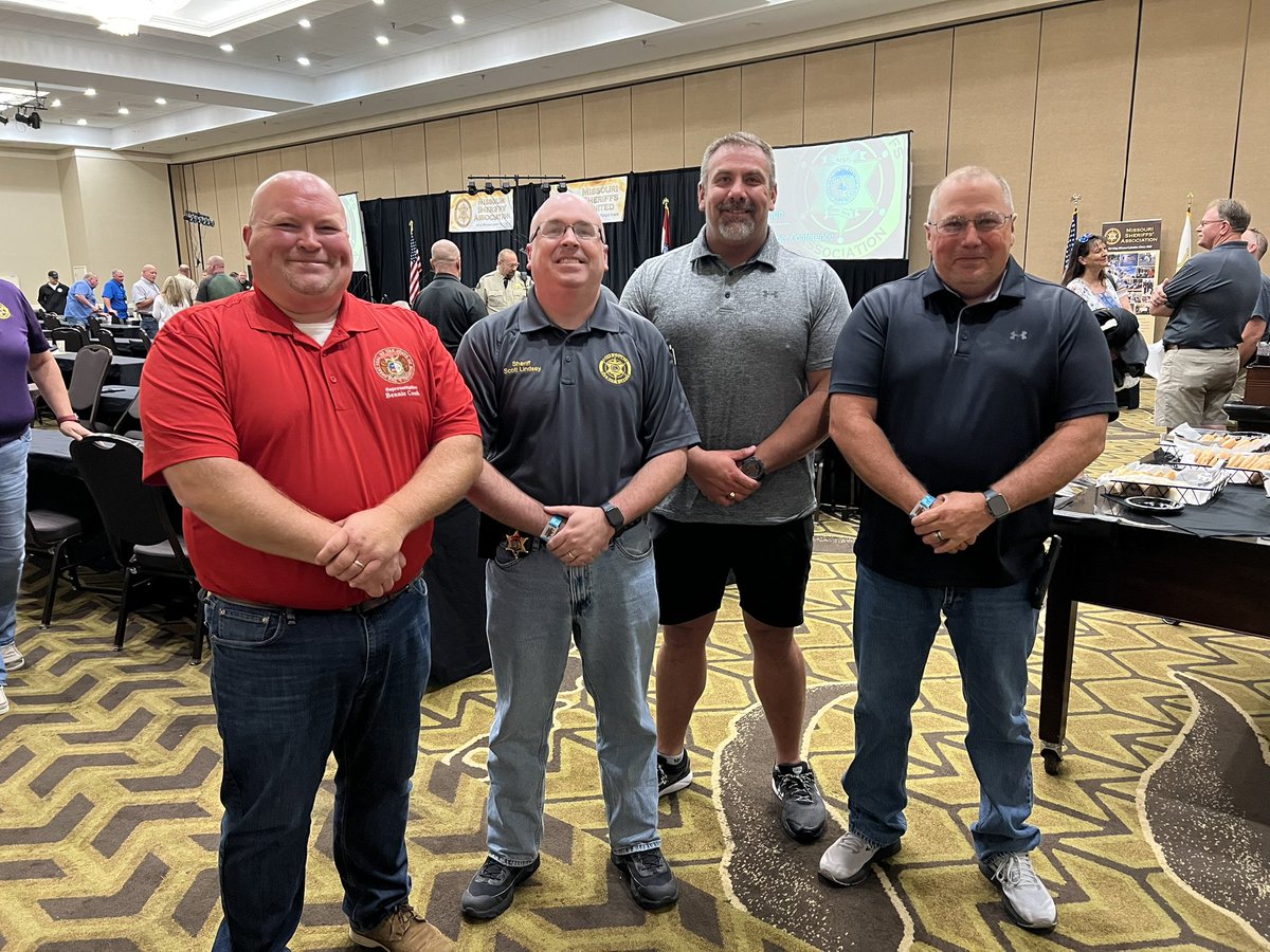 Rep_BennieCook's tweet image. This morning I attended the Missouri Sheriffs' Association Meeting. I had the opportunity to speak to the group about my Constitutional Sheriff legislation, Truth in Sentencing &amp;amp; legislation involving privileged information. 

#moleg
#hd143