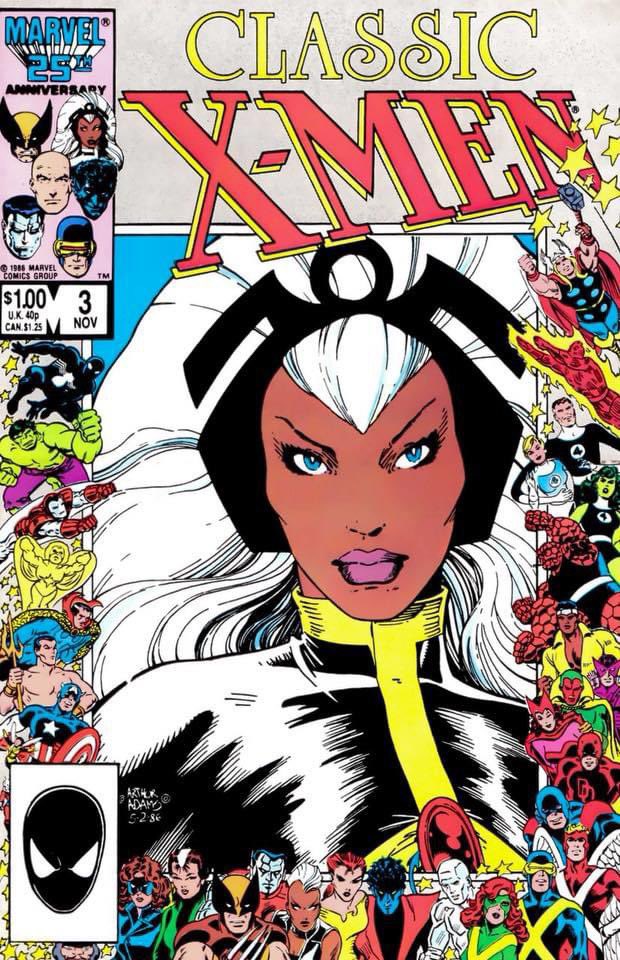 RackSpinner's tweet photo. Powerful Portraits on Marvel’s 25th! THE SPINNER RACK, August 13, 1986! 1/2 https://t.co/DWS5kA3nXg