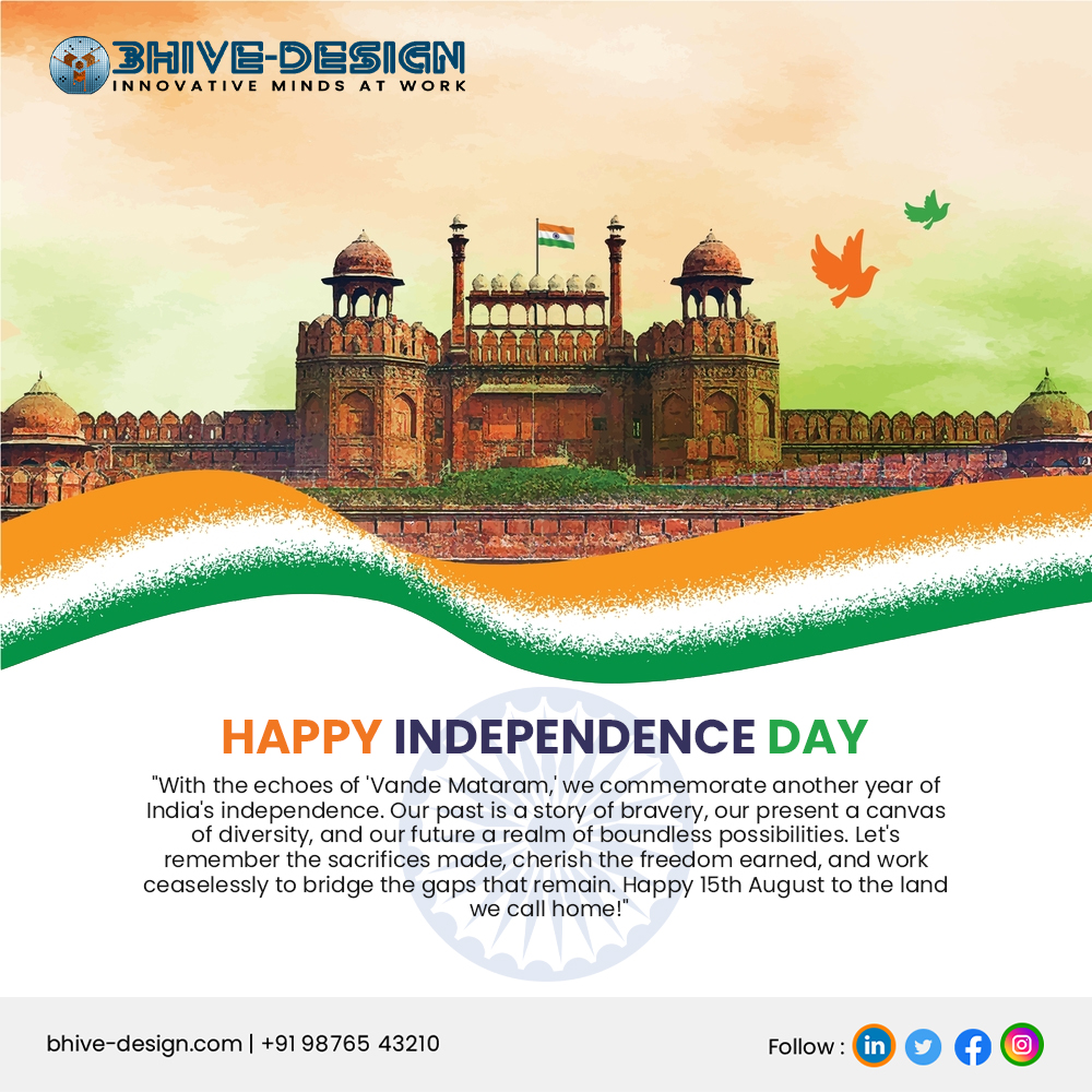 '76 years of unity, progress, and pride. Happy Independence Day, India! 🇮🇳🎉 #IndiaIndependenceDay #76thAnniversary'