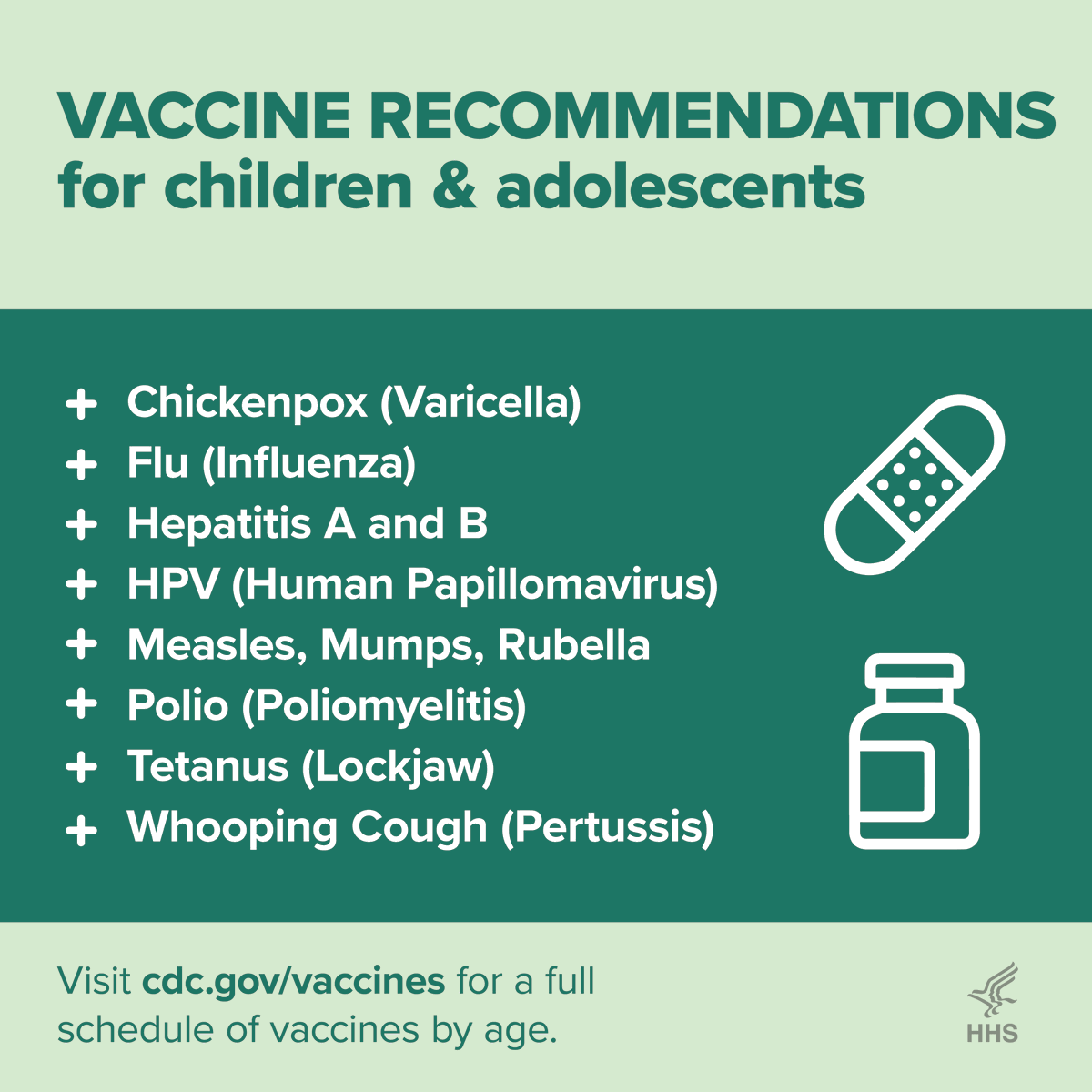 HHSGov's tweet photo. With the back-to-school season here, make sure you and your family are up to date on your vaccines. It's other important than ever to stay healthy 💙

Visit https://t.co/gsOBGJNg74 for a schedule of child immunization recommendations. #NationalImmunizationAwarenessMonth https://t.co/KIchE7tr04