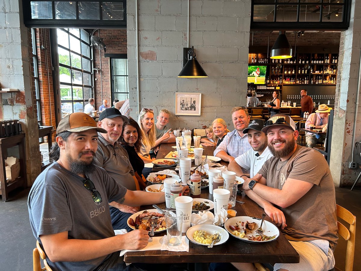 Members of our Coastal team in Charlotte introduced some Southern hospitality to their Beacon Waterproofing counterparts from the West Coast with dinner at Noble Smoke Barbeque! The past week, the group assisted Coastal with transitioning to a new computer system. Great teamwork!