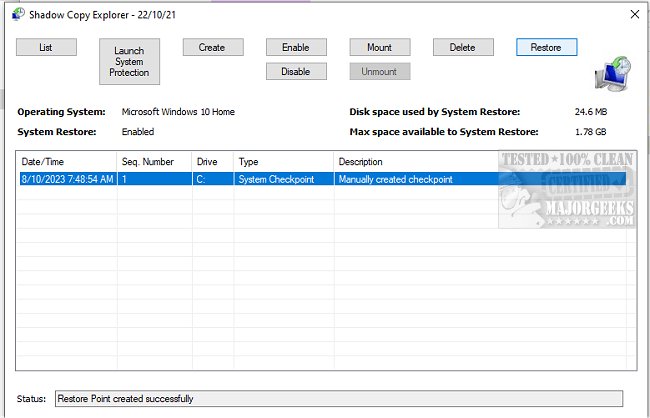 majorgeeks's tweet photo. New! Shadow Copy Explorer allows you to easily browse, and mount system restore points or shadow copies/previous versions on Windows Vista, 7, 8, 10, 11, Server 2008 +.
https://t.co/2EY4eAKVYY #freeware #shadowcopy #software https://t.co/4R3YiaGiEh