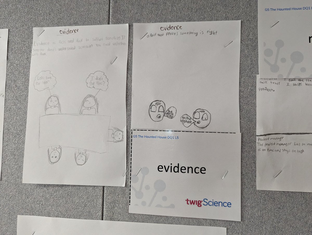 Brooks5th's tweet photo. 5th grade @GCEgators are collaborating to define our vocabulary words for our interactive word wall. #wearewayne #TwigScience https://t.co/NO91nWtuSl