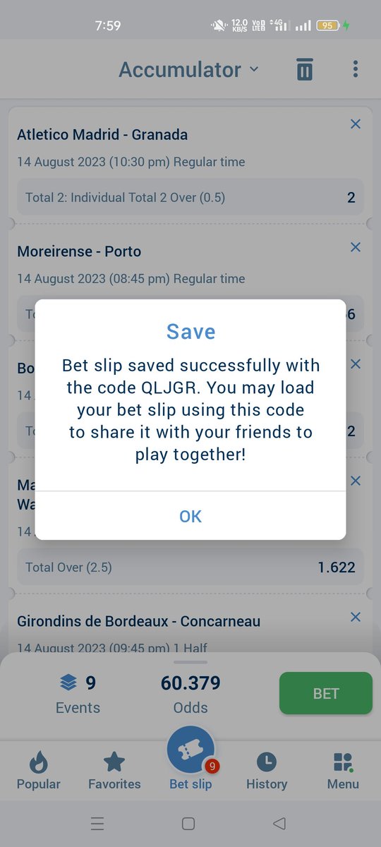 Onorpik's tweet image. We try these 60+++ odds tonight
Global Code: QLJGR
If not yet in the best site then;
Use this link to register 👇
👉 clcr.me/nJij3E
Promo code GABRIELMO