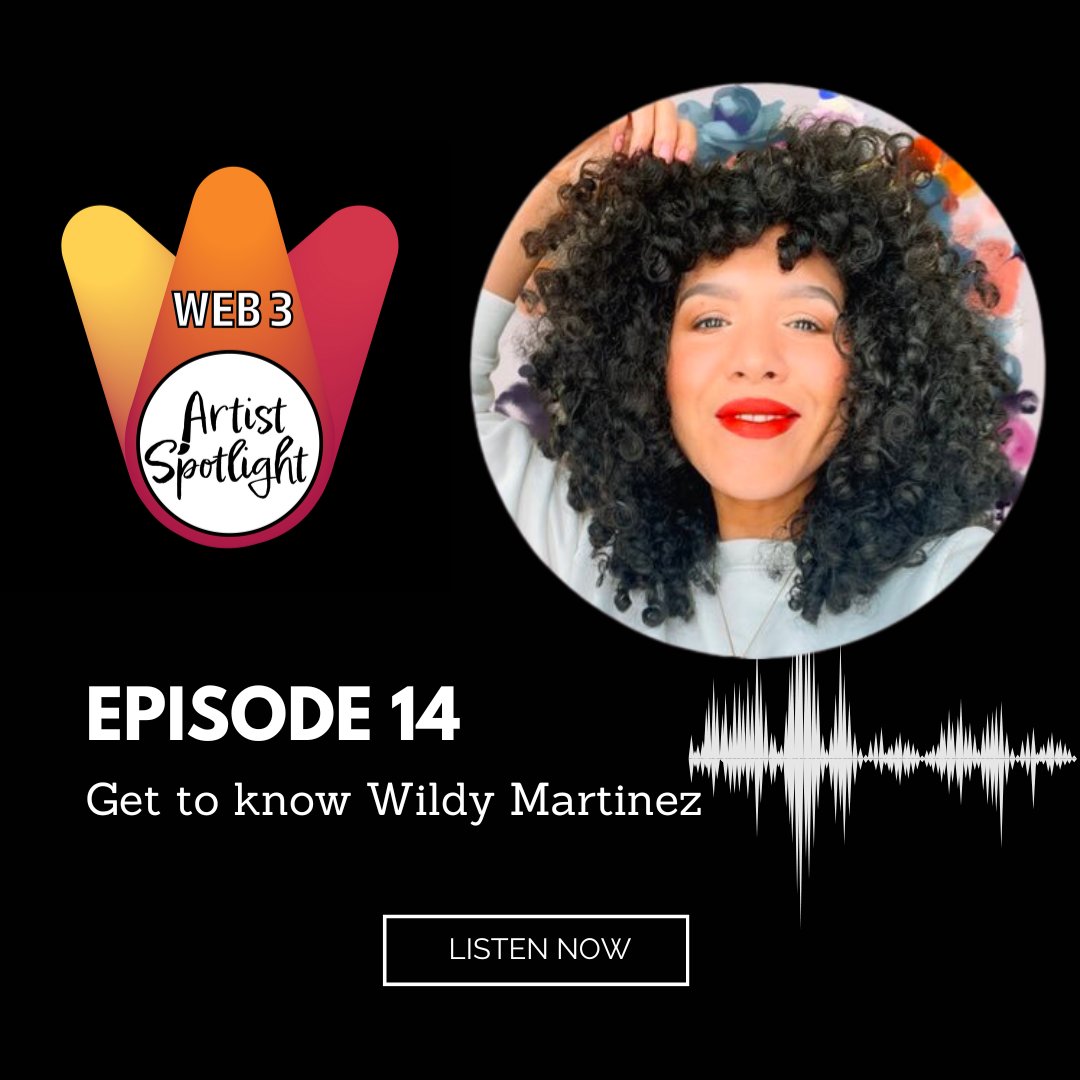 Jancarlo316's tweet photo. I published a new episode of the Web 3 Artist Spotlight audio podcast on Spotify, Apple and RSS!

This one featured amazing Latina artist, mom, philanthropist and fashion designer @wildy_martinez!

This was one of my favorite episodes! 

We not only learned about her amazing story, fam & art, but got some great alpha and talked about self-love, empowerment and redefining beauty standards

See links below 👇