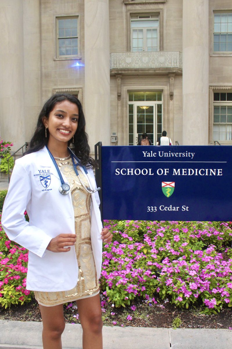 uma_alappan's tweet photo. Hello, everyone! I am happy to announce I will be starting medical school (MD Program) at Yale School of Medicine, Class of 2027.

This white coat ceremony opens the beginning of my new chapter. Thank you to everyone who has supported me throughout my journey to this point. 💙🩺 https://t.co/8XPL7pjt5w