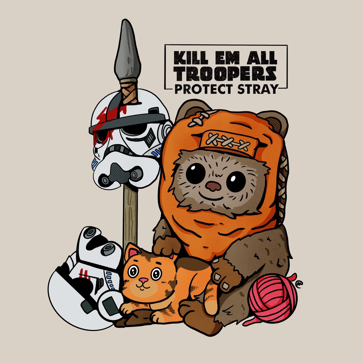 muloyoung's tweet image. 226/365

Ewok 
Protect 
Stray

#TheEwoks #StromTrooper
 #StarWars #CatDoodle