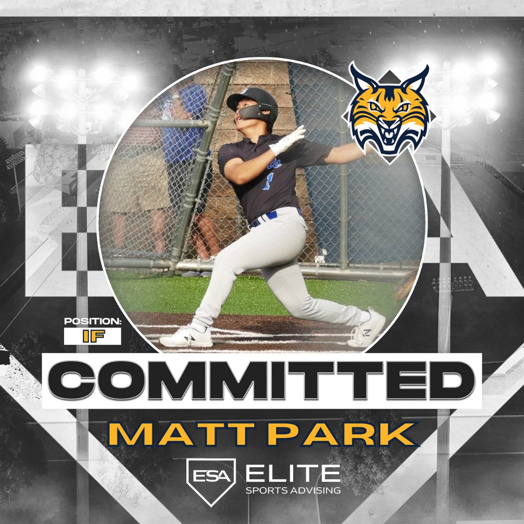 🔥Our guy @matthew__park is officially going to be a Bobcat!🔥 The power-hitting infielder has made it official and locked in his commitment to play for @TheQBaseball! Congrats Matt! @j_murph35 | #BobcatNation | #EliteSportsAdvising