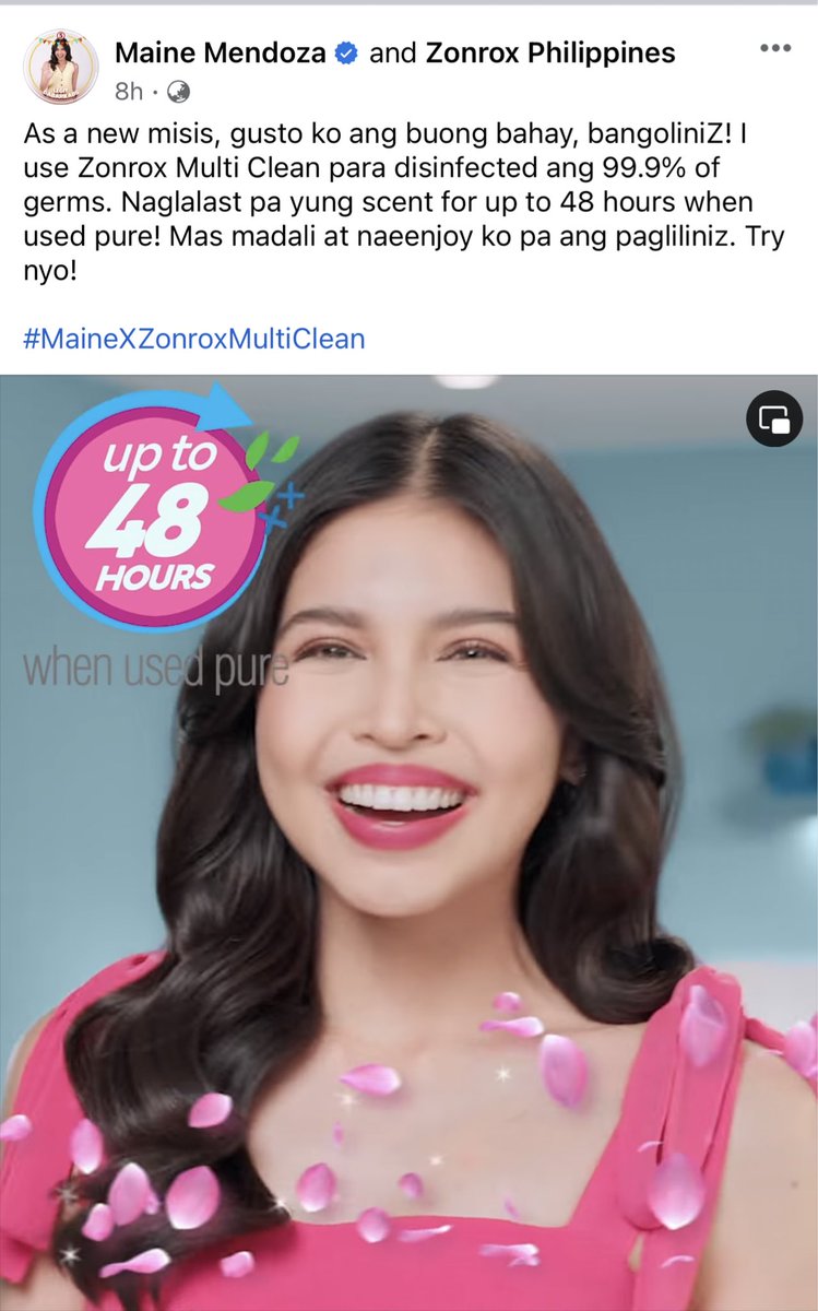 Ang cutie nung “as a new misis” 🤭☺️ #MaineMendoza #MaineForZonrox