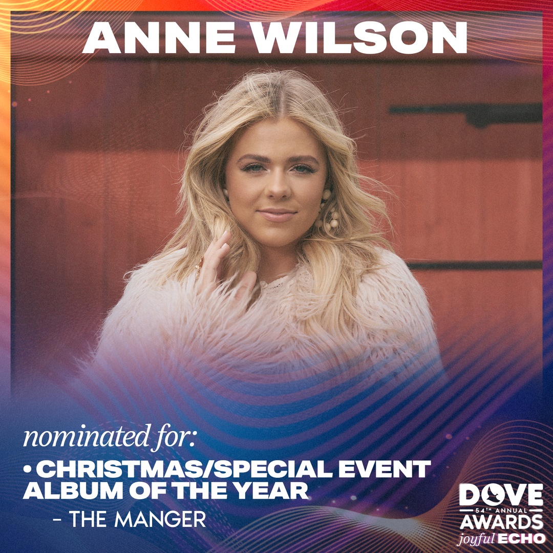 MCA_Universal's tweet photo. Congratulations to @Annewilsonmusic on her @GMADoveAwards Christmas/Special Event Album of the Year nomination for #TheManger! π #DoveAwards https://t.co/5P7YeHXvZ8