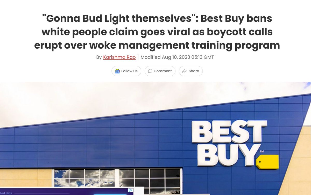 Best Buy is now in crisis mode as it deals with racist management training program that excludes white employees from applying. $BBY