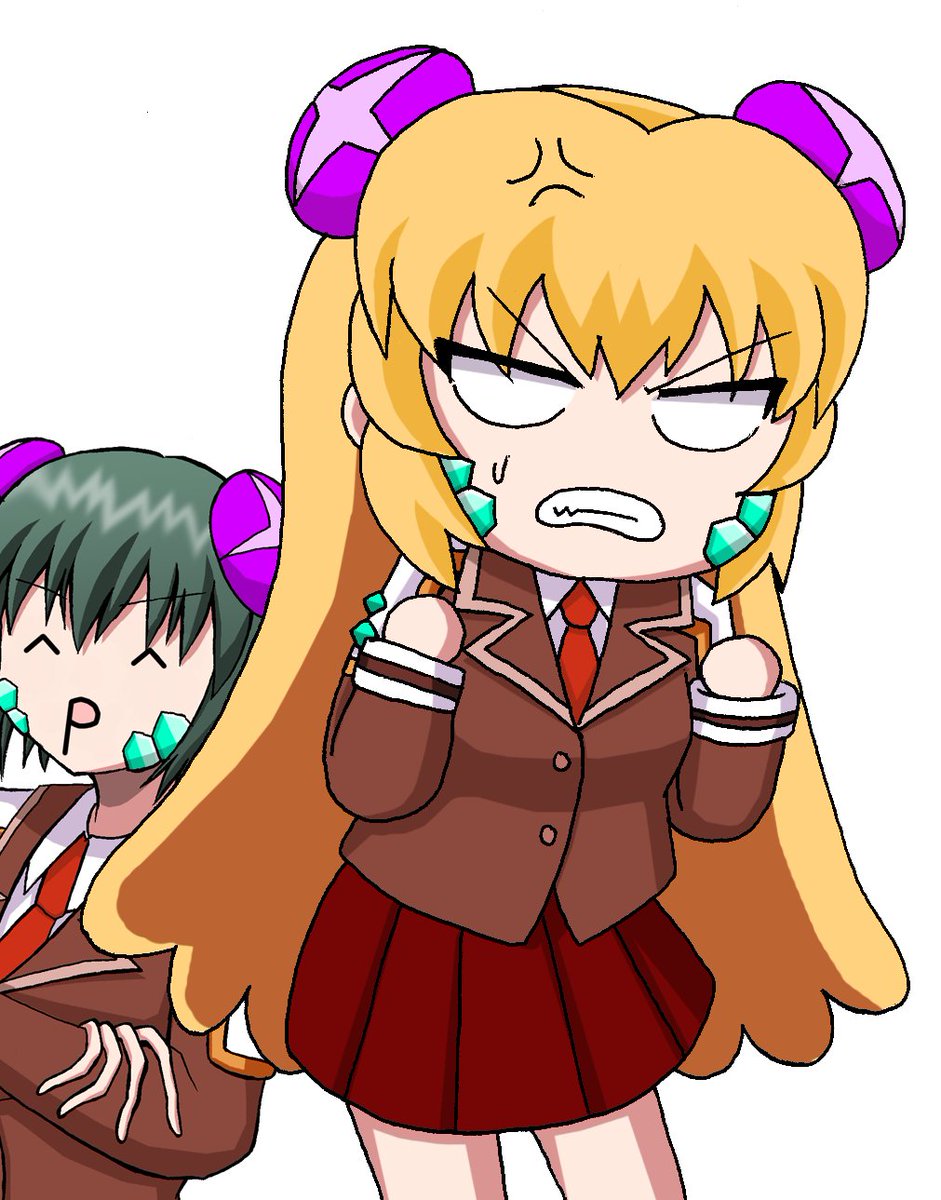 Alien_fail_M's tweet photo. @AACR51630887 @ultralady_Aria 「か――――っ！！危うく騙されてとんでもないガラクタ買わされるところでしたわ！！！主催にクレーム入れないと！！！」 
「ぷひー騙されてやんのー！」 
「お黙りなさいコンチキショー！！！」 https://t.co/rrXzX2VNUd