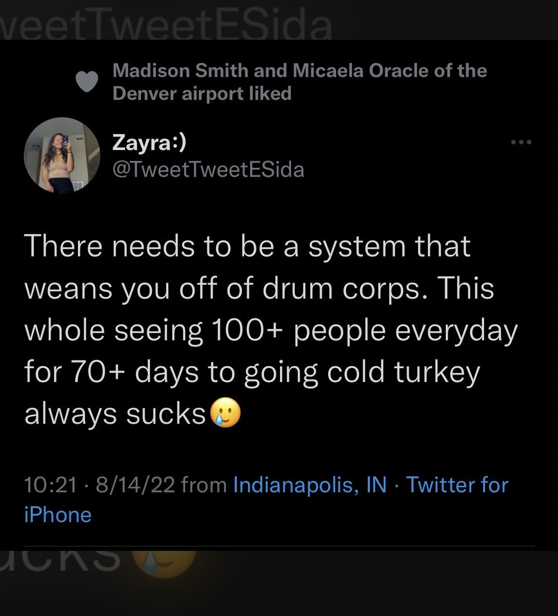 kbeauchamp207's tweet photo. @TweetTweetESida this tweet is still true and the real world sucks https://t.co/1mXcfROm3p