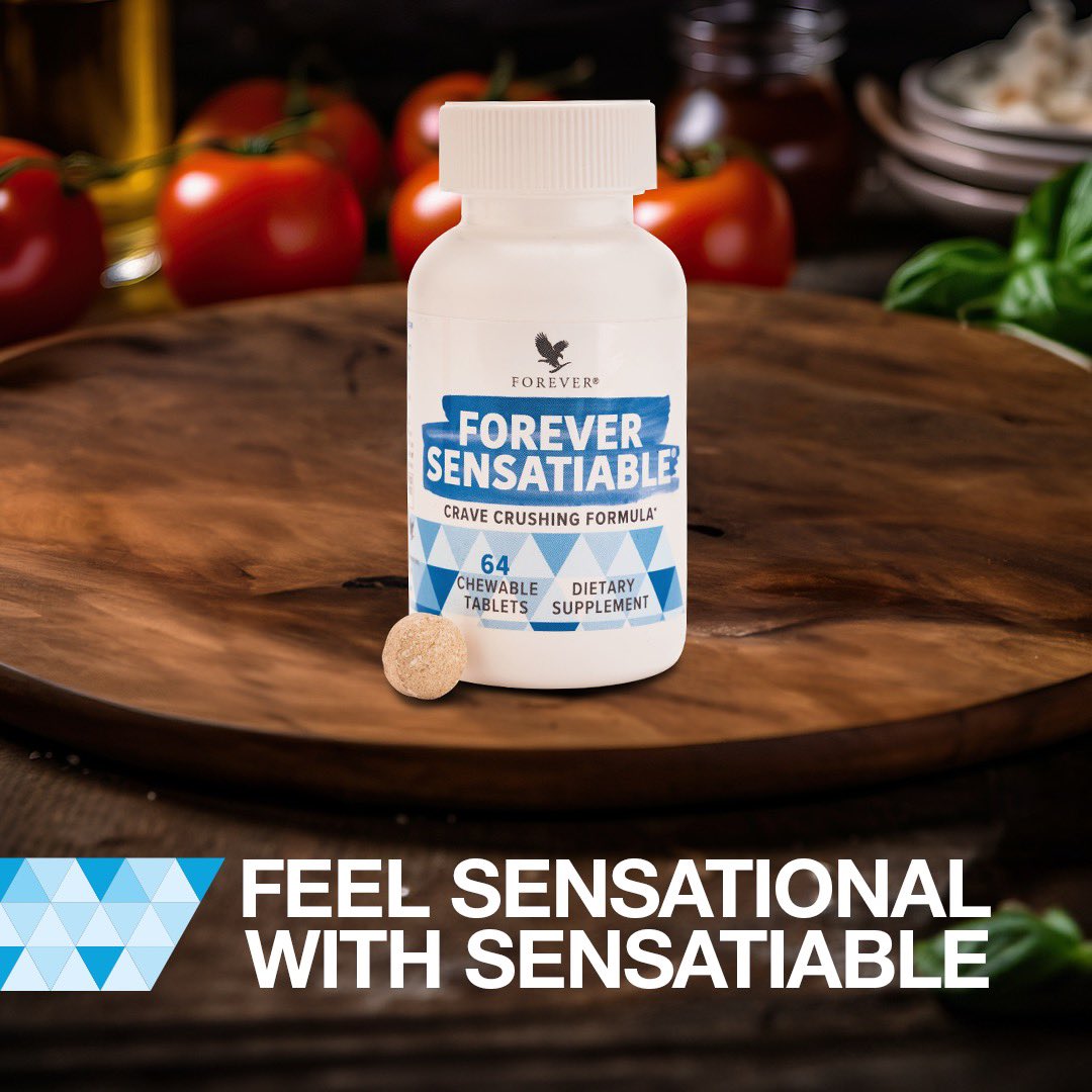 ForeverGlobalHQ's tweet image. Feel full longer with Forever Sensatiable®, a chewable tablet that can be taken on the go to stop cravings in their tracks.

#flp #foreverliving #satiated #hunger #cravings #craving #forever #living