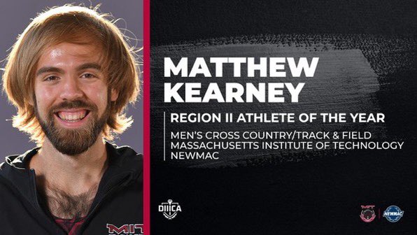 MIT Track & Field/XC (@mittfxc) on Twitter photo Congratulations Matthew Kearney on being named D3CA Regional Student-Athlete of the Year! 
mitathletics.com/news/2023/8/14… Congratulations Matthew Kearney on being named D3CA Regional Student-Athlete of the Year! 
mitathletics.com/news/2023/8/14…