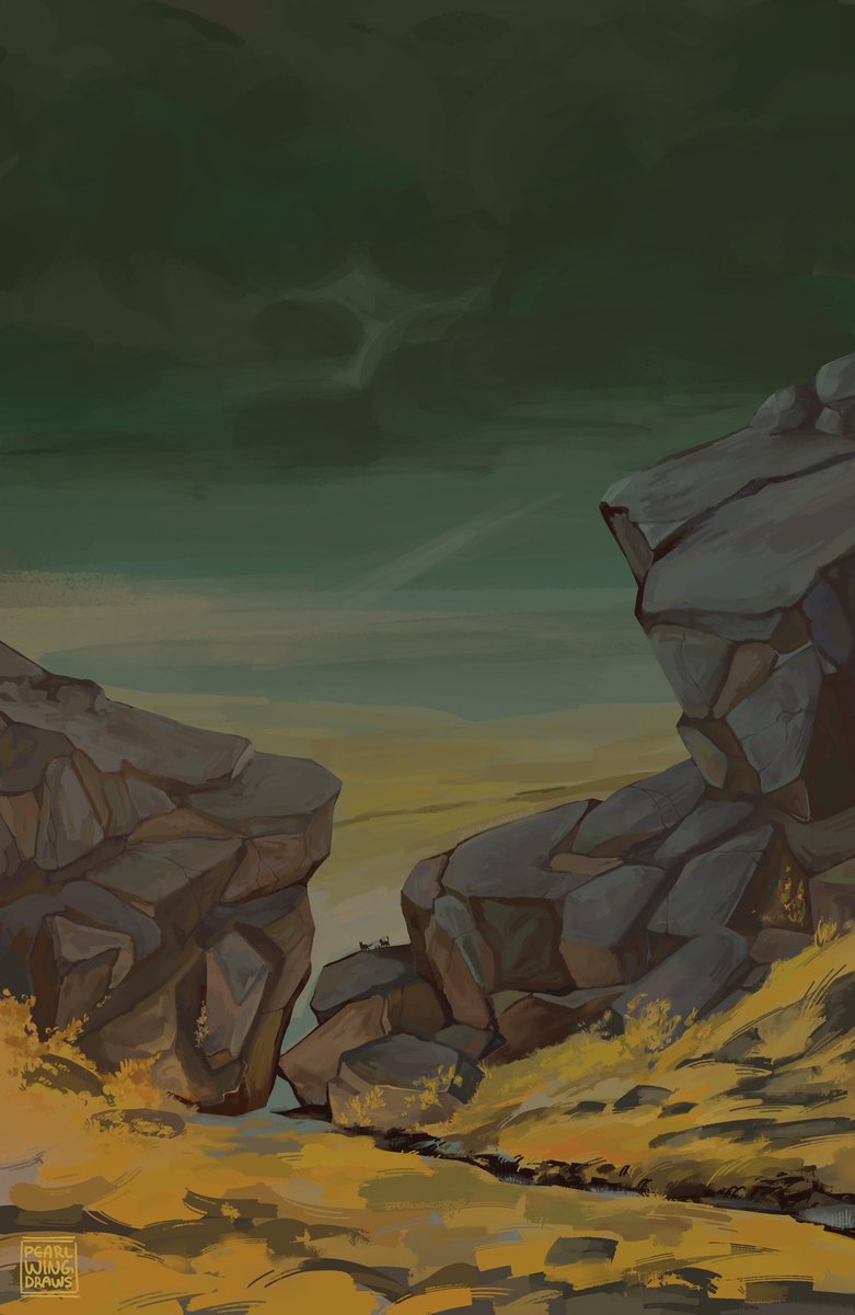 pearlwingdraws's tweet photo. The valley beyond https://t.co/dXqOSGvsum