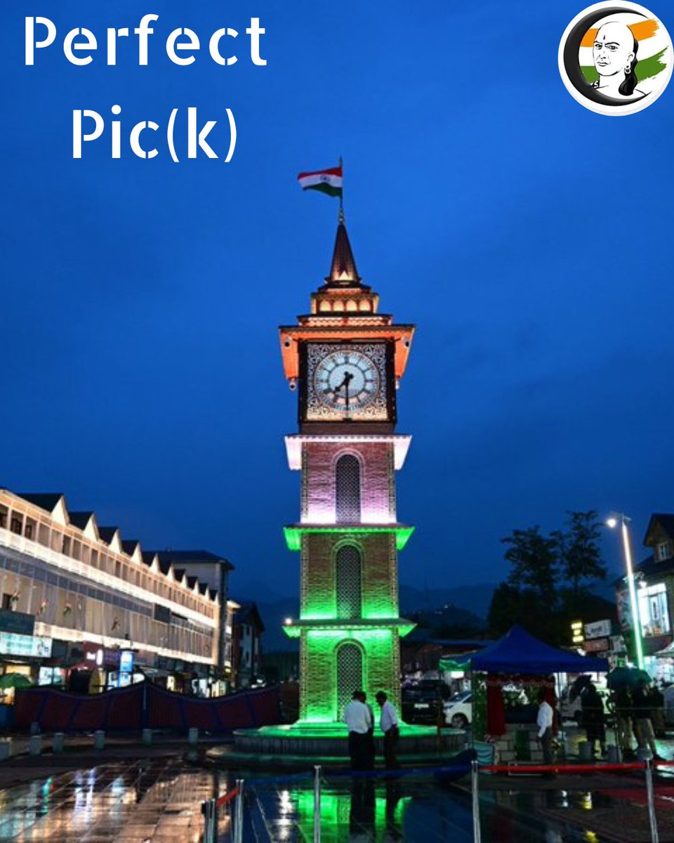 ChanakyaaEn's tweet photo. Lalchowk, Srinagar, Jammu and Kashmir

#perfectpick #perfectpic #Tiranga #lalchowk #jammu https://t.co/rBgsFTdHuq