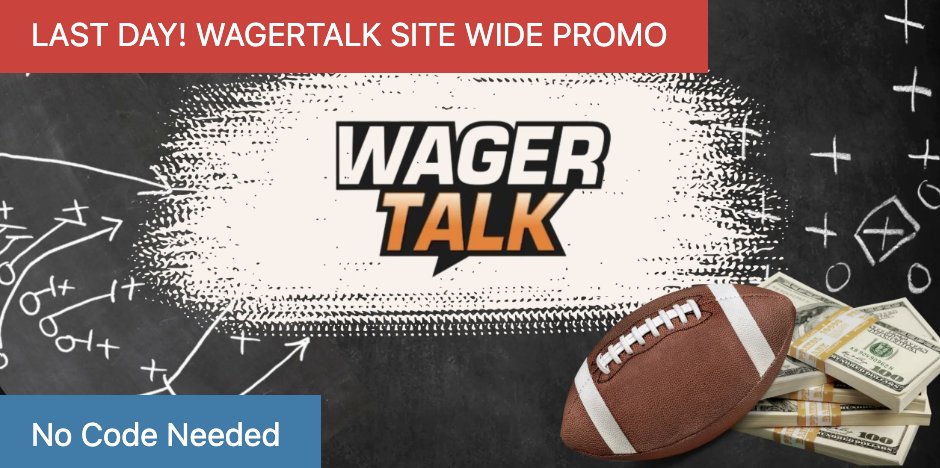WagerTalk's tweet photo. 🤑 LAST CHANCE OFFER! Today is the FINAL DAY to take advantage of our TWO WagerTalk Site Wide Promos! Use the link below to view info on how you can save tons of money on ALL plays for three weeks or three months from your favorite handicapper 💰

DEALS 👉 https://t.co/RNTlmLC6tA https://t.co/mjPik6lyOE