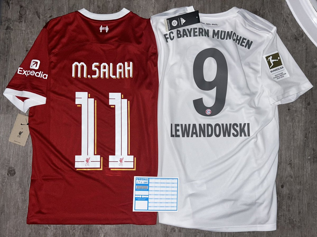 🔴⚪️ RAFFLE! ⚪️🔴
-
Next up we have the Liverpool home shirt for the 23/24 season, BNWT and in size Medium.

OR

The Bayern Munich away shirt for the 2019/20 season, BNWT and in size Large!

Entries on this one are £1.50 a go, winner takes shirt of their choice!

Good Luck! 👍