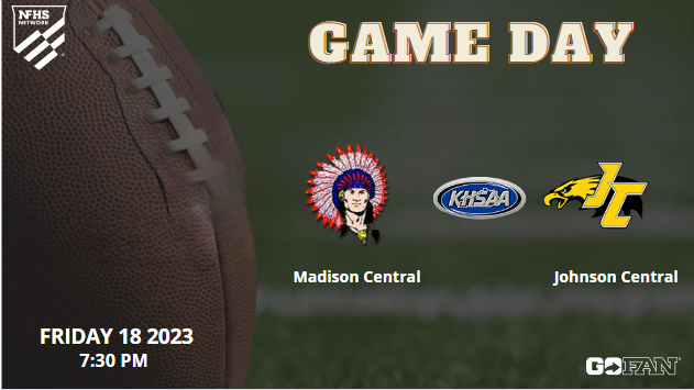 HighAffilliated's tweet photo. 🚨🏈It's GAMEDAY🚨🏈!!
Madison Central vs. Johnson Central - LIVE Kentucky HS Football 2023 
📆 Friday, August 18
⏰7:30 PM
📺 https://t.co/75i1avsW9R

@JCAthletics_ @JC_Schools @LucasWyatt8
@MCentral_FB @AthleticsMCHS @MCHSNews @leostelo1
@C_Chap_SC @NathanOgle_ @jr2green https://t.co/ptuZ16g4pW