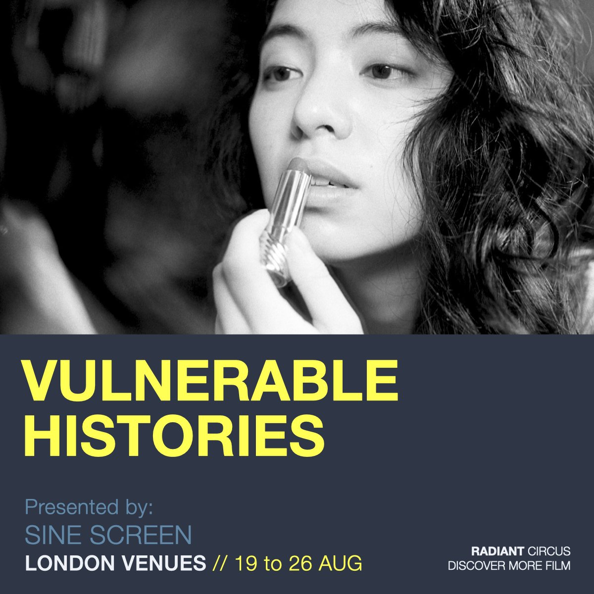 NOW BOOKING: Sine Screen presents Vulnerable Histories, an on-going series of events that will explore the representation of historical trauma in East &amp; Southeast Asia <a href="/closeupcentre/">Close-Up Cinema</a> &amp; <a href="/TheGardenCinema/">The Garden Cinema</a> (19 to 26 AUG 2023).

Discover more: radiantcircus.com/now-booking-si…