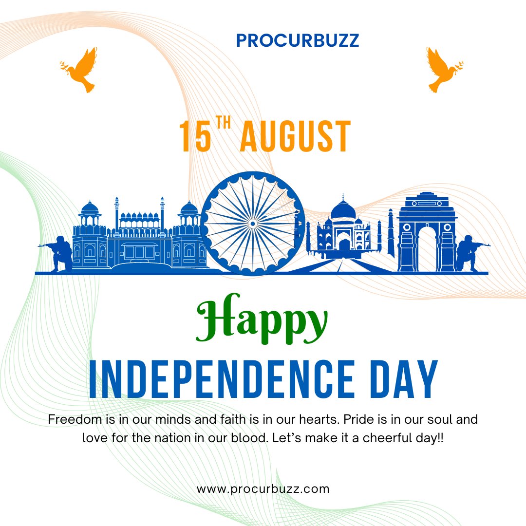 procurbuzz's tweet image. We take pride in being Indian. On this Independence Day let's celebrate the spirit of Indianness. 

#indian #ProudlyIndian #IndependenceDayIndia #IndependenceDay #IndependeceDay2023