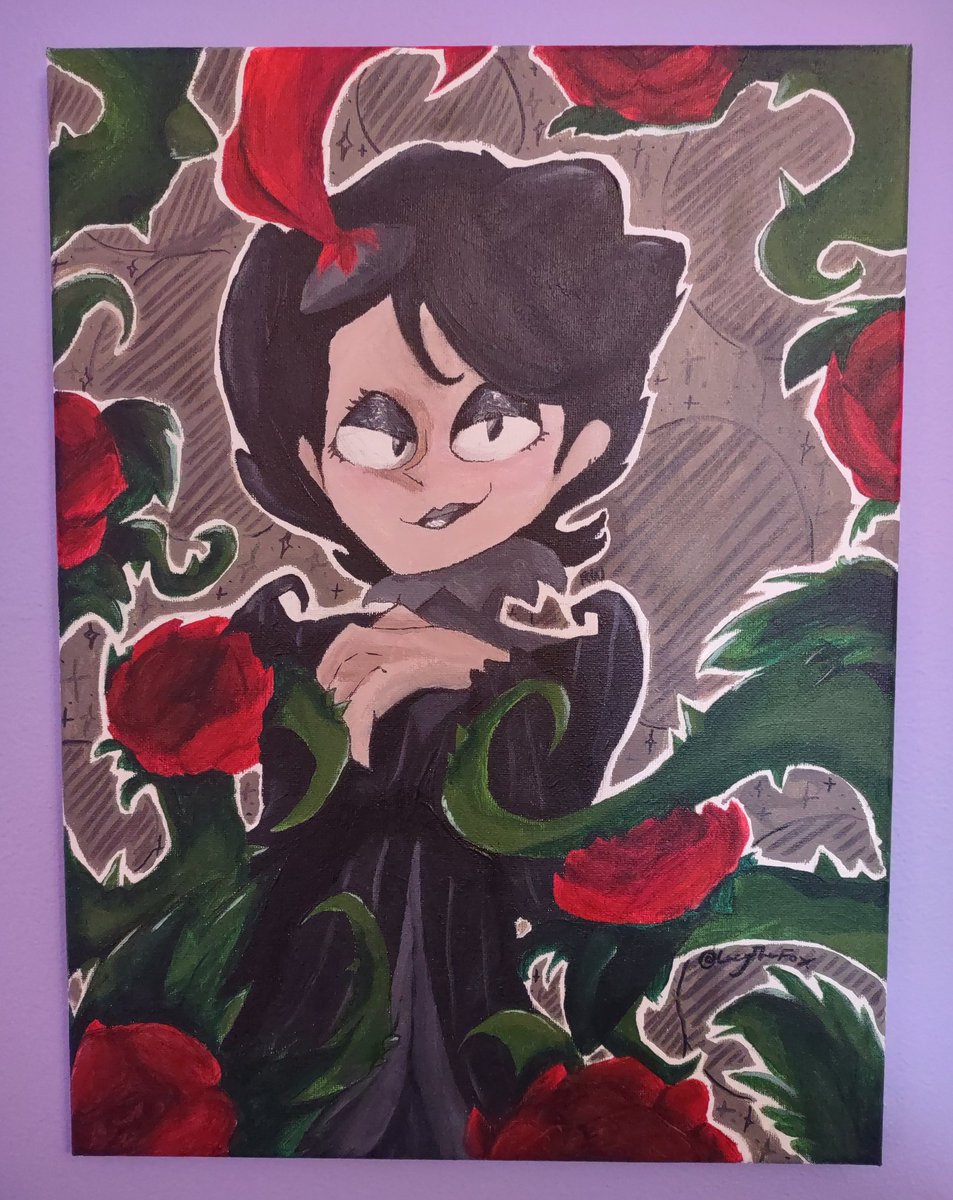 LacyTheFox's tweet photo. I'm happy to say I'm finally done with my Charlie painting! It was really fun to make, I can't wait to hang all my Charlie images that I printed next to it 🤭
#dontstarvetogether #dontstarve #fanart #painting #art #dontstarvetogetherfanart #dst #charliedst @klei https://t.co/0LLl1O6PgT