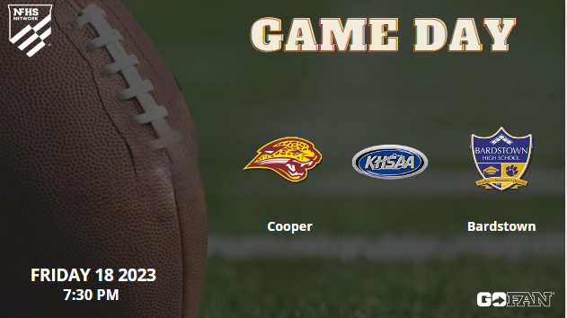 HighAffilliated's tweet photo. 🚨🏈It's GAMEDAY🚨🏈!!
Cooper vs. Bardstown - LIVE Kentucky HS Football 2023 
📆 Friday, August 18
⏰7:30 PM
📺 https://t.co/75i1avsW9R

@TigerAthletics0 @BardstownFootb1 @Aidenriley77_
@CoachRiley130 @Tyty3W @_K_Young14 @BtownTigers17

@RCHS_Jaguars @CooperFootball https://t.co/cmvyL5dOyR