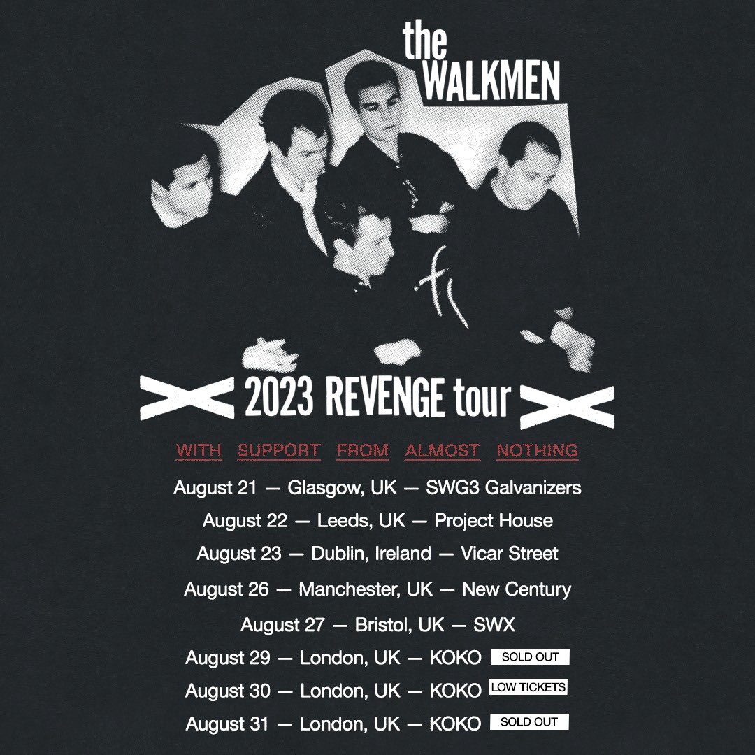 RoddyWoomble's tweet photo. Almost Nothing tour with ⁦@TheWalkmen⁩ starts one week today! If you haven’t got yr tickets get them quick!

Follow link in my bio to get dates &amp; pre-order album https://t.co/DoUYsV2Ob8
