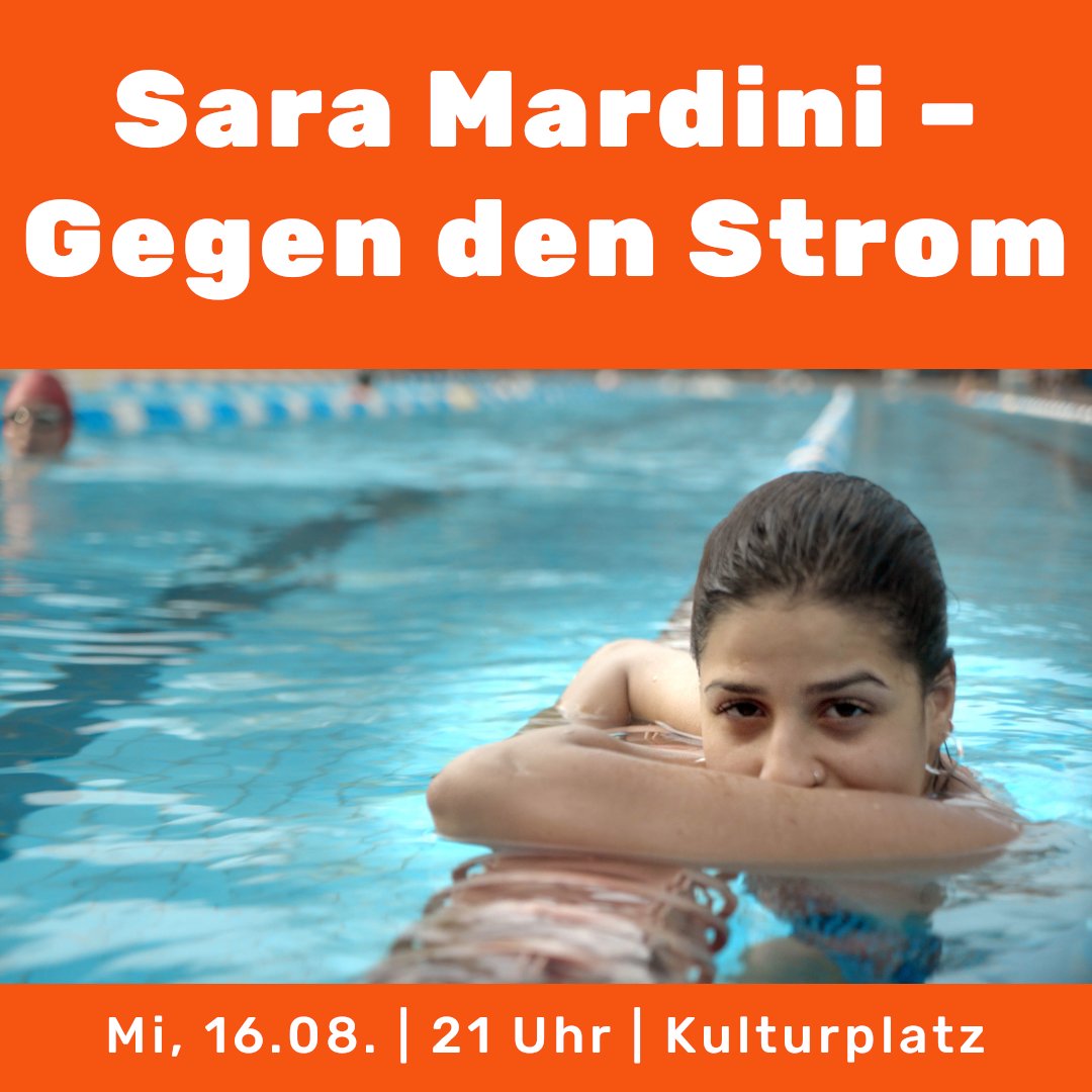 Mittwoch veranstalten das Cine K und das Stadtmuseum zusammen mit uns einen Soli-Kinoabend! Wir werden ab 21 Uhr auf dem Kulturplatz den Film "Sara Mardini – Gegen den Strom" zeigen. Daneben könnt ihr euch bei einem Info-Stand über unsere Arbeit informieren. Kommt vorbei!