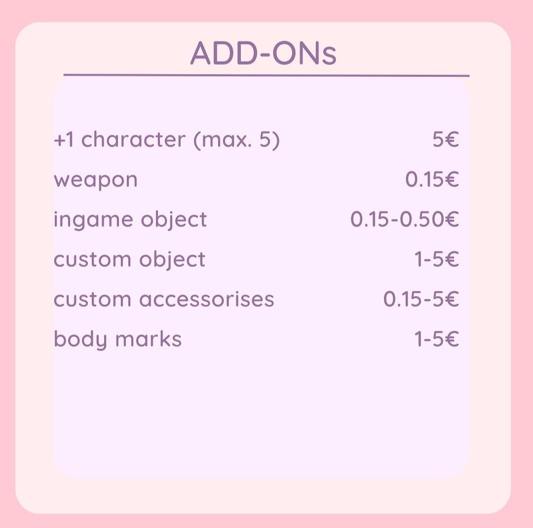 rinny_berry's tweet photo. Heyo guys! I'm posting here too my commission sheet ! Art trades works with the same settings, 
for final prices and info, dm me!!  payment will be on PayPal or Nintendo eShop cards! 🩷🩷 https://t.co/h5RKfgiASA