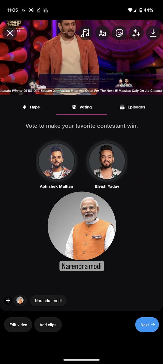 randevsingh's tweet photo. Vote to Modi ko hi hoga #NarenderaModi #BiggBossOTT2Finale #ElvishBBWinner #SalmanKhan𓃵 https://t.co/1dRGJHfsLt