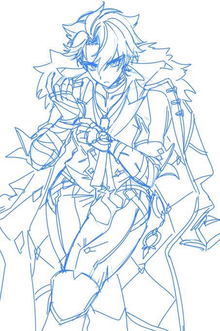 我慢できずに描いてる なんやこの服!!