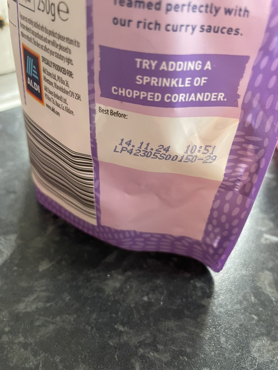 Spencer02's tweet photo. @AldiUK just opened a packet of basmati rice with a date of 14/11/24 and it’s full of mould. https://t.co/HmNpEhJi0H