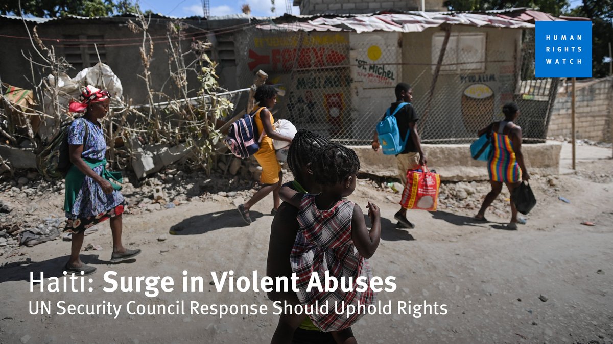 Killings, kidnappings, and sexual violence by criminal groups in and around Haiti’s capital, Port-au-Prince, have skyrocketed amid a humanitarian catastrophe, state inaction and complicity, and a crisis of democracy.
🧵⤵️
hrw.org/news/2023/08/1…
