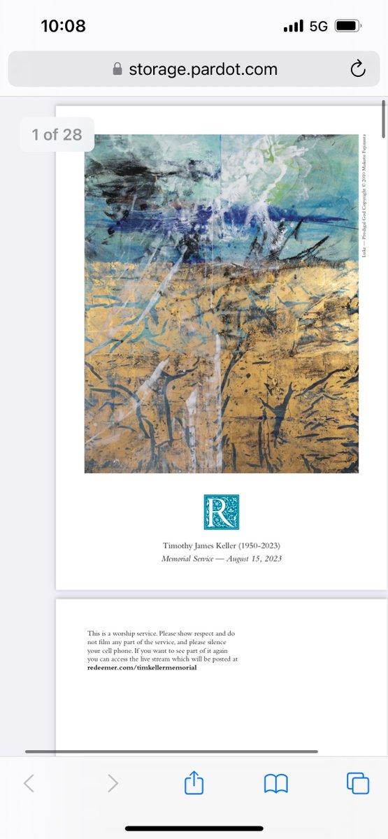 iamfujimura's tweet image. My art to illumine a memorial bulletin for ⁦@timkellernyc⁩ tomorrow. “Prodigal God - Luke” for ⁦@crossway⁩ Four Holy Gospels. Tim preached that the true “Prodigal” (giving away excessively) was God the Father. Live streamed. ⁦⁦@RedeemerCTC⁩ @BucknellU⁩