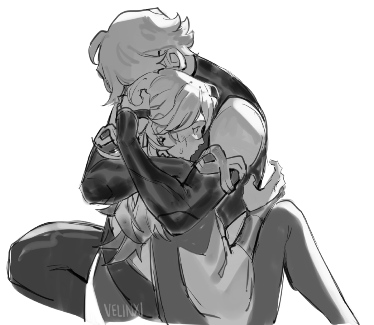 Xiao at 99% lesbian power tweet media