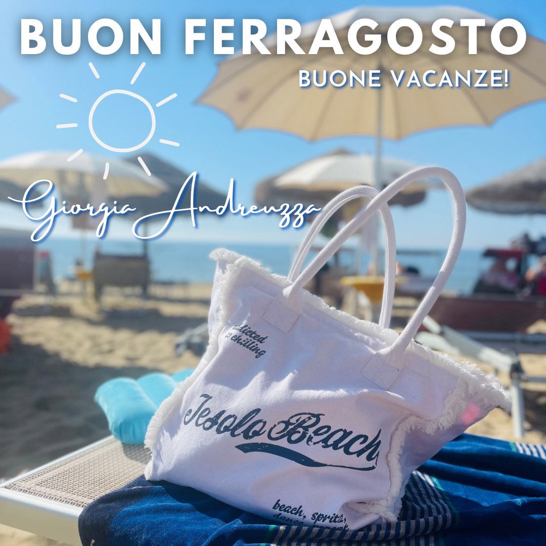 GiorgiAndreuzza's tweet photo. Auguro a tutti voi un Buon #Ferragosto , di riposo..divertimento..  lavoro.. che sia una una serena giornata ☀️

Giorgia Andreuzza https://t.co/I9ofWlCAR3