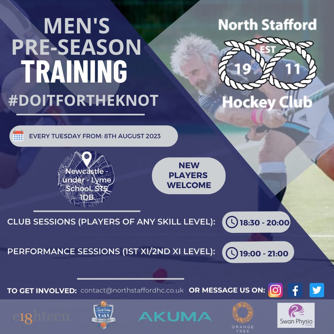 North Stafford HC (@northstaffshc) on Twitter photo Pre-season training continues tomorrow night. New members are very welcome to come along to a family friendly, ambitious and driven club. Email contact@northstaffordhc.co.uk for more info. Pre-season training continues tomorrow night. New members are very welcome to come along to a family friendly, ambitious and driven club. Email contact@northstaffordhc.co.uk for more info.