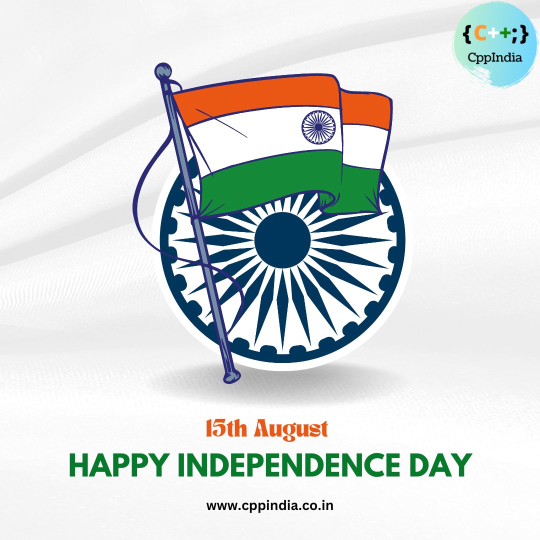 CppIndiaUG's tweet image. 🎉Happy Independence Day to all Indians.

#India #cppindia